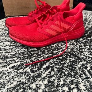 Ultra boost, adidas Red Knit Performance Running Shoes